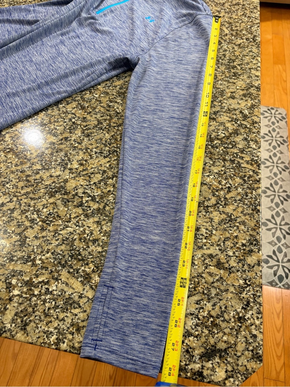 Under Armour | Purple and Blue Heather 1/4 Zip Pullover Heat Gear - Picture 7 of 7